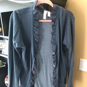 Matilda Jane Women’s navy polka dot cardigan Large